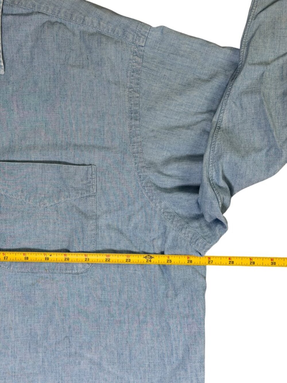 RRL Ralph Lauren Vintage Chambray Cotton Work Shirt XL Men - Picture 7 of 14